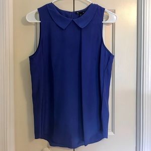 Gap Royal Blue Peter Pan Collar Blouse Size S NWOT